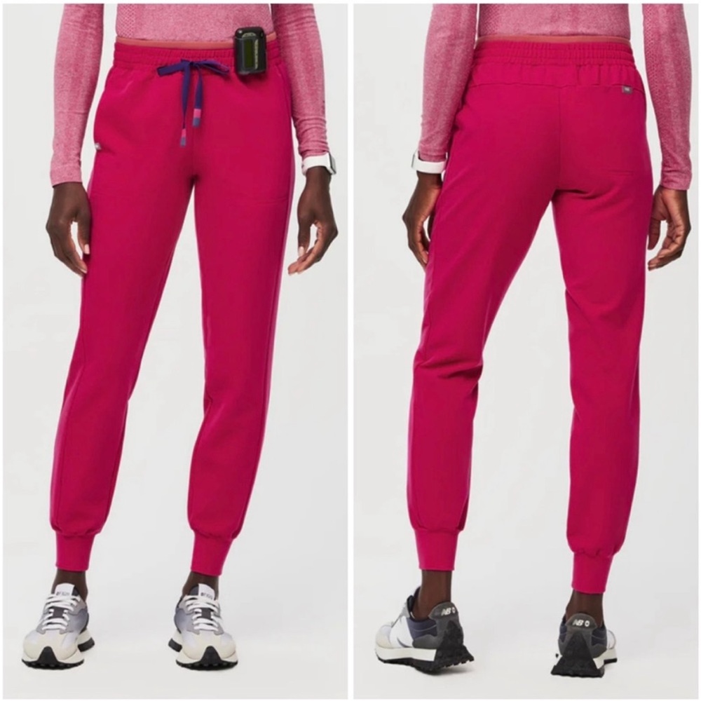 Figs Mari Skinny Jogger Scrub Pants Ultra Rose Size Small
